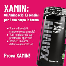 Anderson Research Xamin Integratore, Aminoacidi Essenziali, 200 Compresse