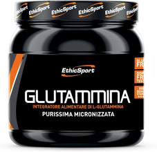 EthicSport - Glutammina - Barattolo da 300 g - Integratore alimentare di L-Glutammina