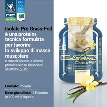ISOLATE PRO Grass Fed - 700g Wafer Nocciola - Proteine Isolate Con EAA Aminoacidi Essenziali e BCAA - Massimizza La Sintesi Proteica e La Crescita Muscolare