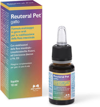 NBF Lanes | Reuteral Pet Gatto, Gocce orali, Probiotico a base di fermenti lattici vivi per la stabilizzazione della Flora intestinale nei Gatti