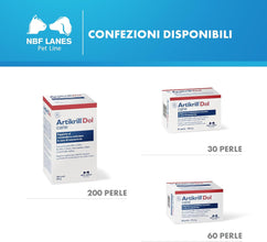 Artikrill Dol Cane, 200 Perle Appetibili, Supporto Metabolismo Articolare in caso di Osteoartrite del Cane Adulto e Senior