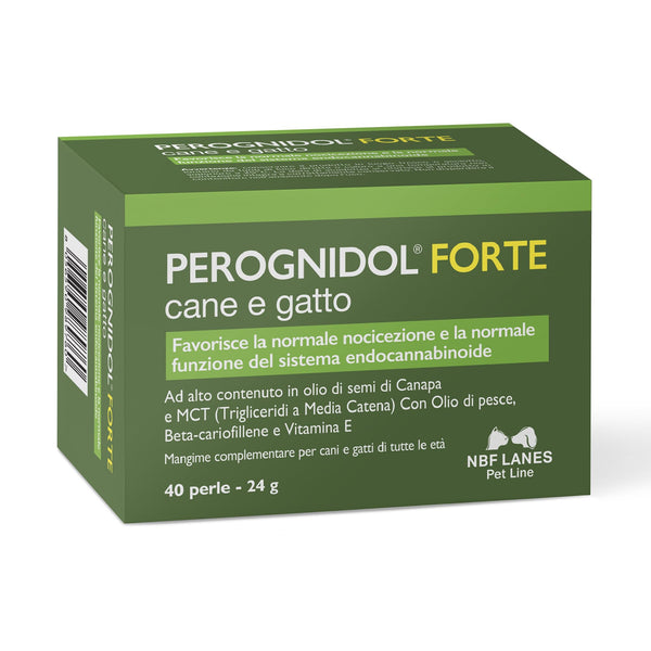 Perognidol FORTE Cane e Gatto, 40 perle, Favorisce la Normale Nocicezione e la Normale Funzione del Sistema Endocannabinoide