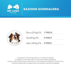 NBF Lanes | Artikrill Dol Cane, 60 Perle Appetibili, Supporto Metabolismo Articolare in caso di Osteoartrite del Cane Adulto e Senior