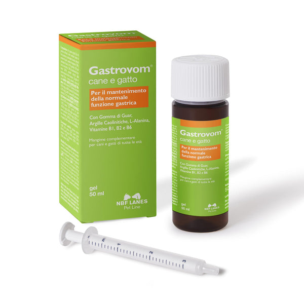 NBF Lanes | Gastrovom Cane e Gatto, Gel Appetibile 50 ml, per Il Mantenimento della Normale Funzionalità Gastrica
