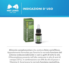 Perognidol FORTE Cane e Gatto, Gocce 15 ml, Favorisce la Normale Nocicezione e la Normale Funzione del Sistema Endocannabinoide