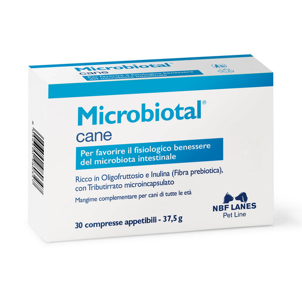 Microbiotal Cane, 30 Compresse Appetibili, per Favorire il Fisiologico Benessere del Microbiota Intestinale