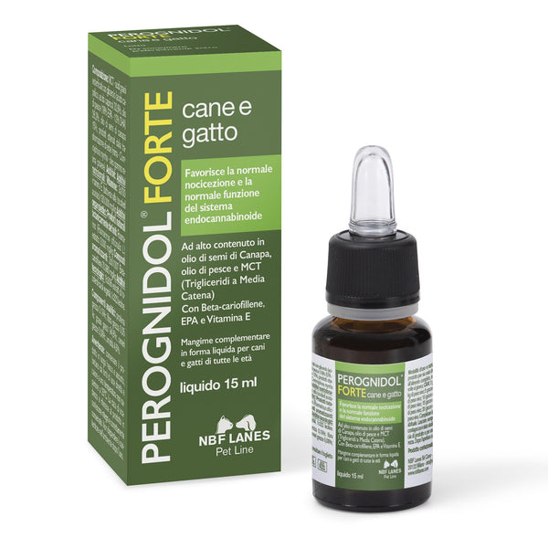 Perognidol FORTE Cane e Gatto, Gocce 15 ml, Favorisce la Normale Nocicezione e la Normale Funzione del Sistema Endocannabinoide
