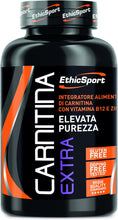 EthicSport - Carnitina Extra - Barattolo da 80 cpr da 1600 mg - Integratore alimentare di Carnitina con Vitamina B12 e Zinco