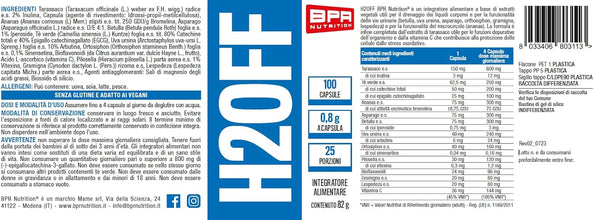 BPR Nutrition - H2OFF Drenante in capsule a base di estratti vegetali con funzione depurativa